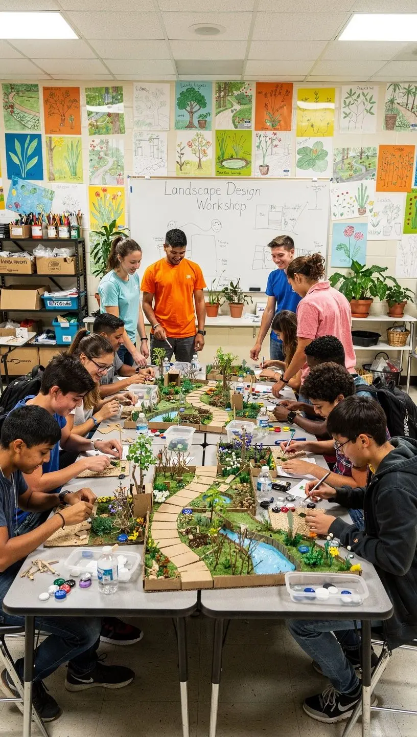 Planejamento de jardins para mudanças sazonais.